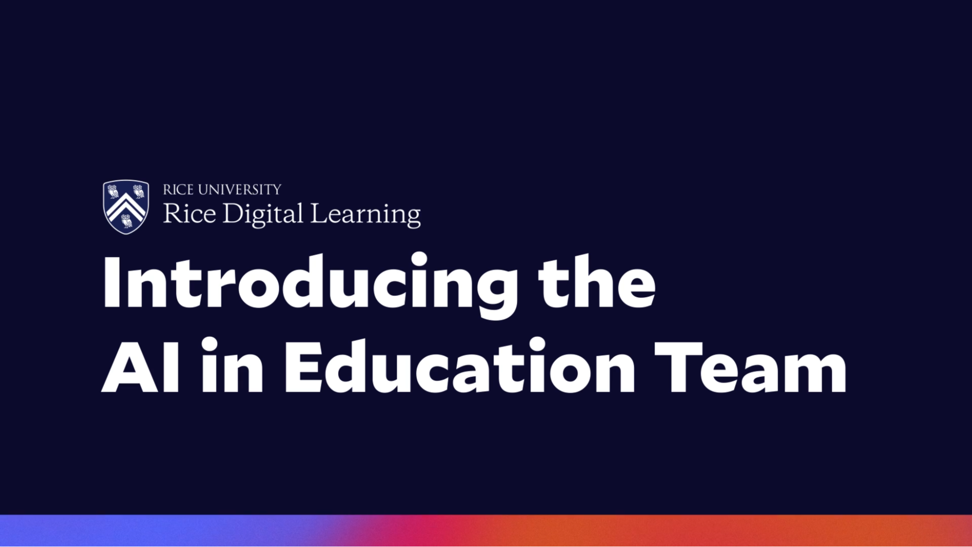 AI in Education Staff Group Photo Image 